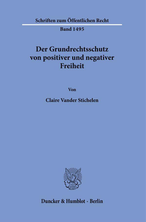 Der Grundrechtsschutz von positiver und negativer Freiheit.