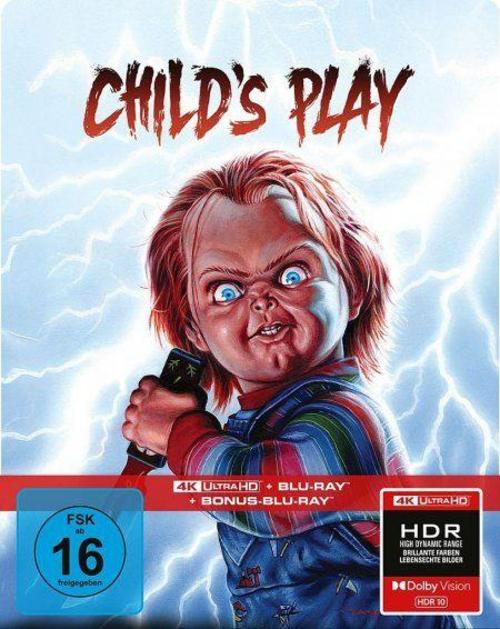 Chucky - Die Mörderpuppe,3 Blu-ray (Limitiertes SteelBook - 4K Ultra HD + Blu-ray + Bonus-Blu-ray)