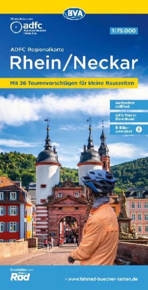 BVA ADFC Regionalkarte Region Rhein/Neckar 1:75.000