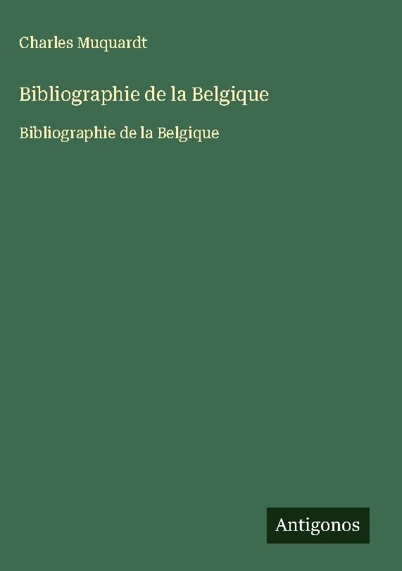 Bibliographie de la Belgique