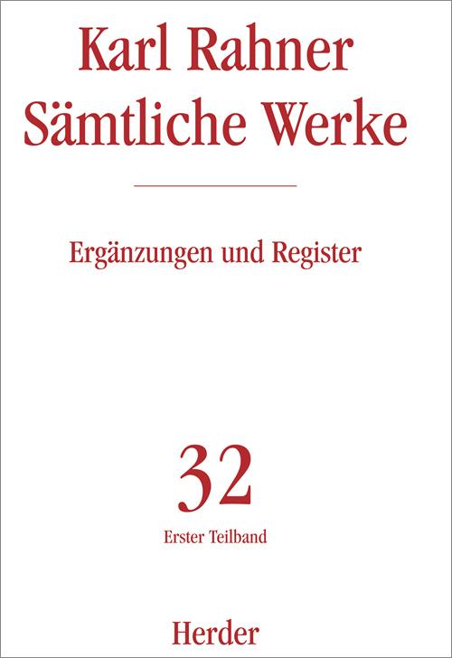 Karl Rahner Sämtliche Werke.Tl.1