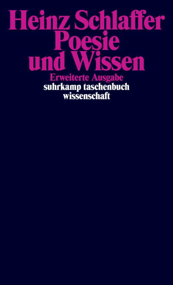 Buchcover: Poesie und Wissen