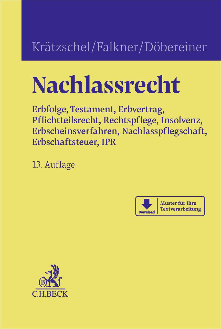 Buchcover: Nachlassrecht