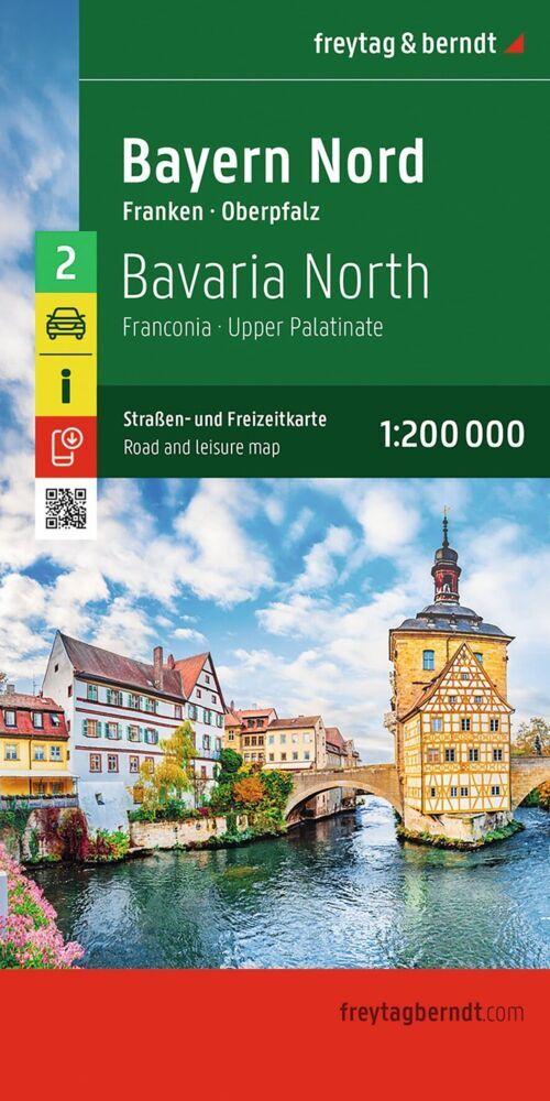 Bayern Nord, Straßen- und Freizeitkarte 1:200.000, freytag & berndt