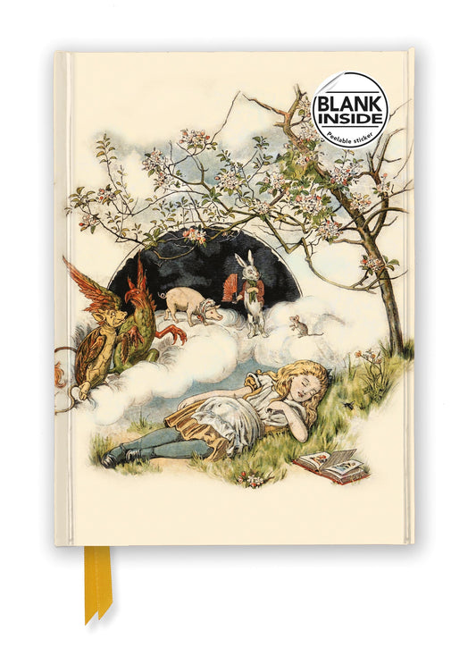 Buchcover: British Library: Alice Asleep, from Alice's Adventures in Wonderland (Foiled Blank Journal)