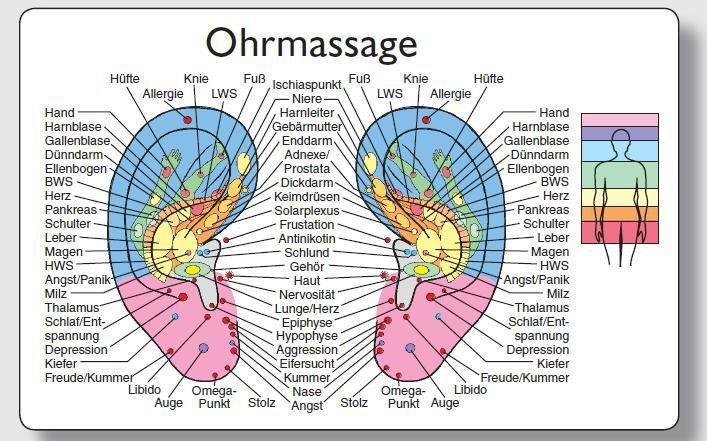Buchcover: Reflexzonenmassagekarte \"Ohr\"