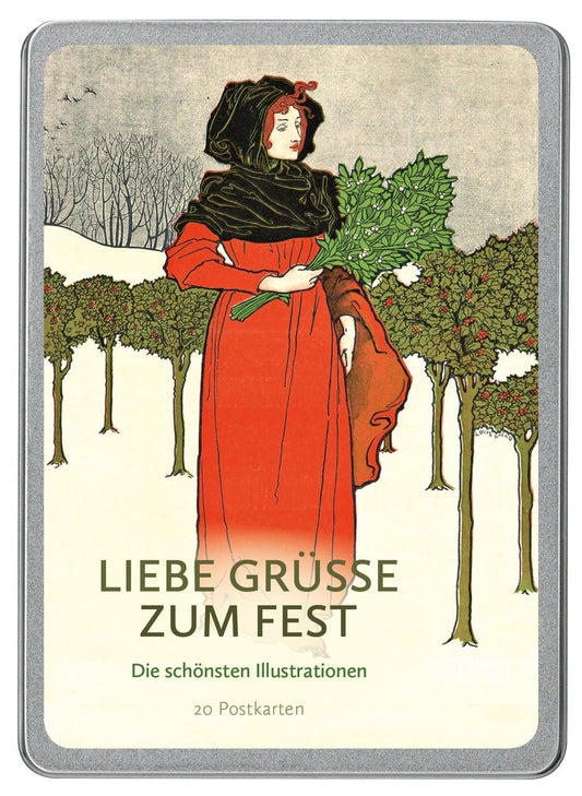 Liebe Grüße zum Fest Postkarten VE 20