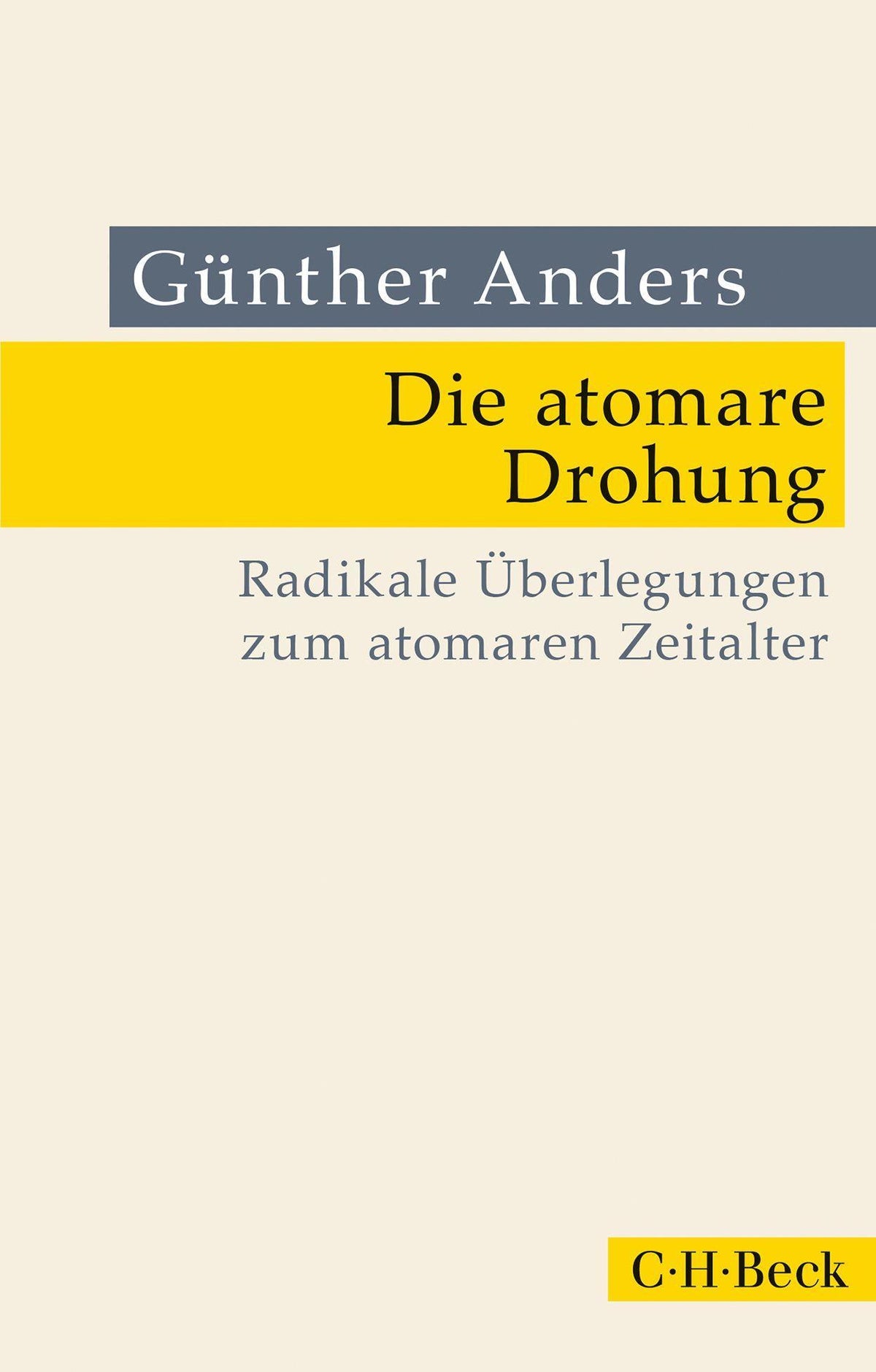 Buchcover: Die atomare Drohung