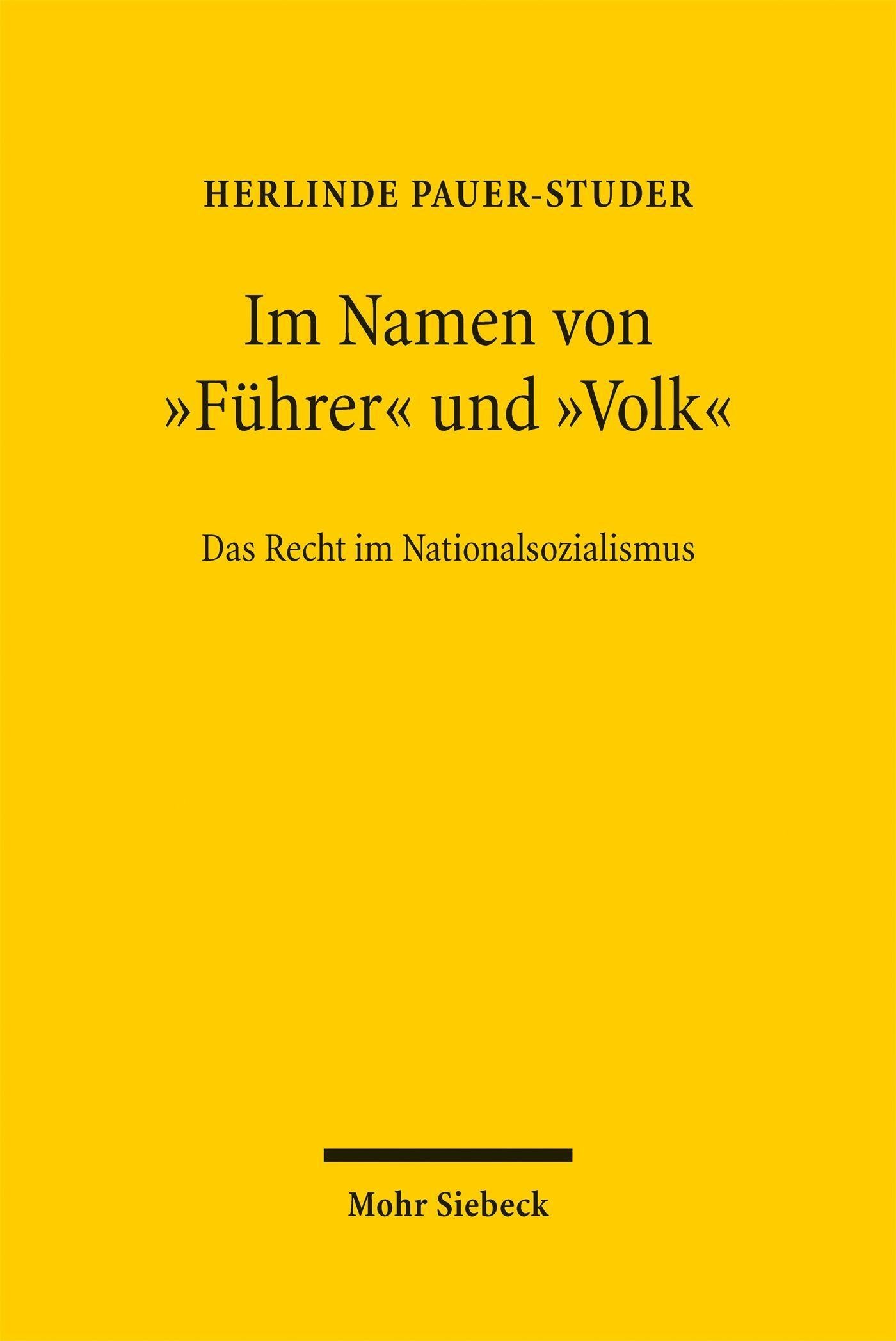 Im Namen von \"Führer\" und \"Volk\"