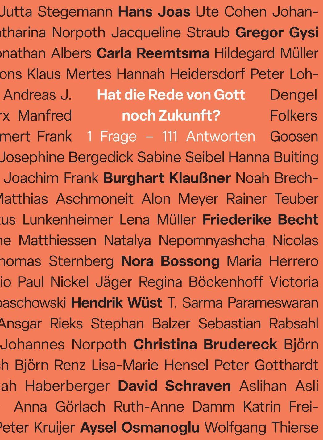 Hat die Rede von Gott noch Zukunft?