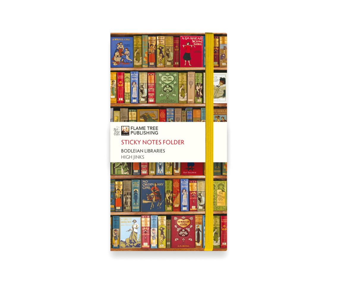 Bodleian Libraries: High Jinks Bookshelves Flame Tree Sticky Notes Folder