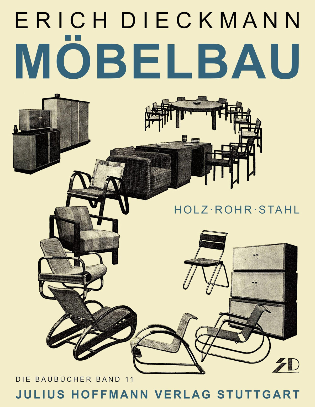 Buchcover: Möbelbau in Holz, Rohr und Stahl
