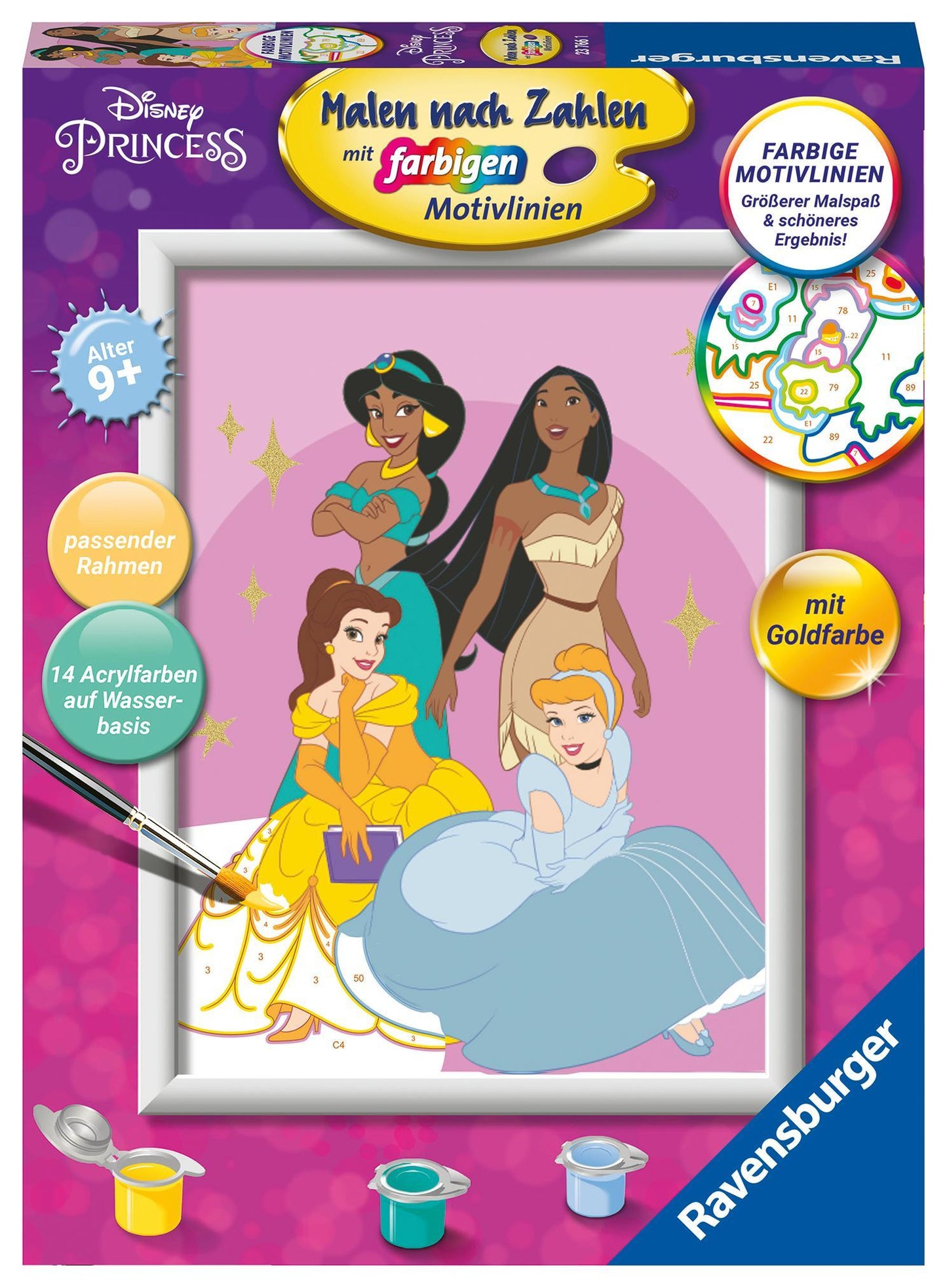 Malen nach Zahlen CreArt - Disney Prinzessinnen