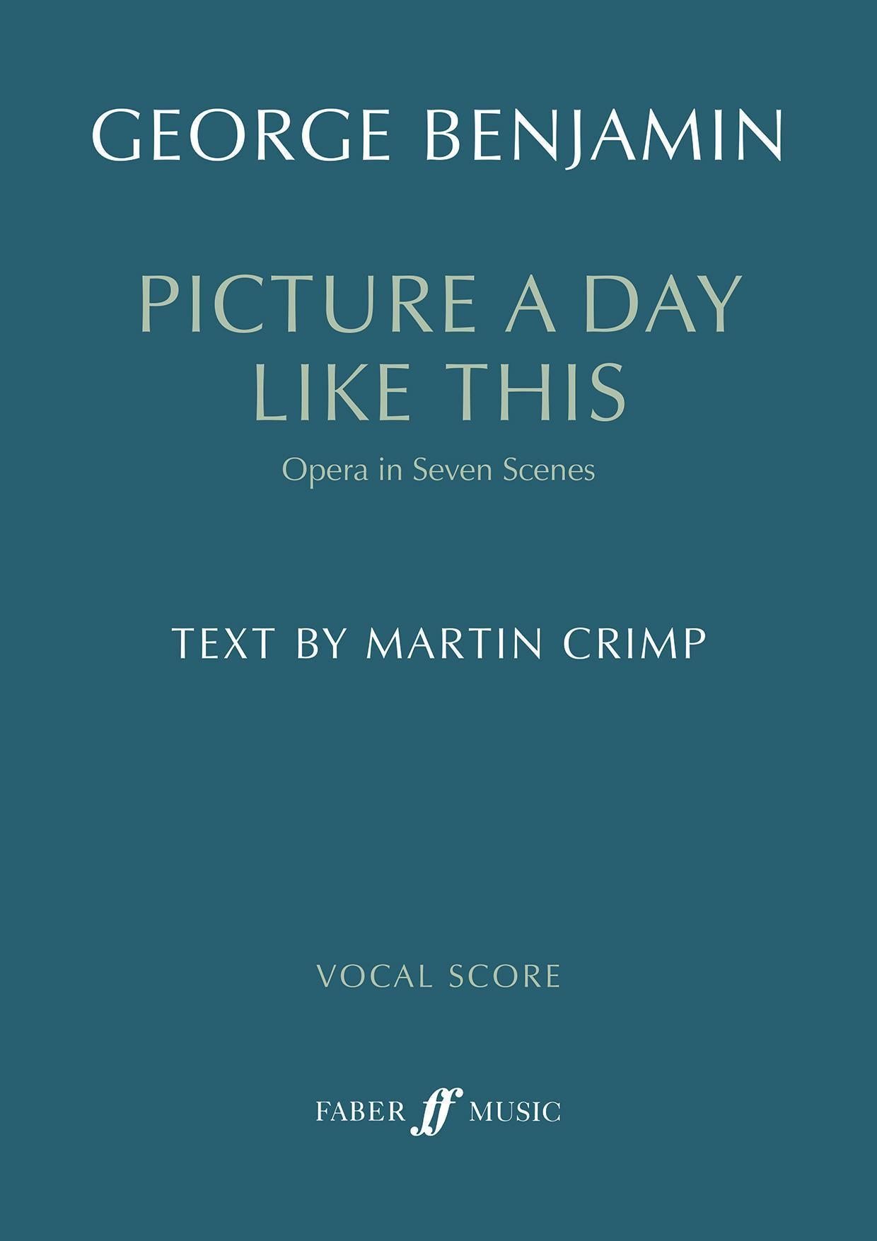 Picture a day like this (Vocal Score)