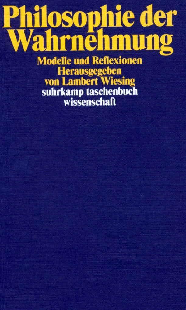 Buchcover: Philosophie der Wahrnehmung