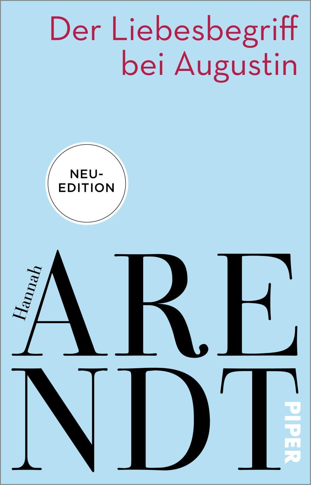 Buchcover: Der Liebesbegriff bei Augustin