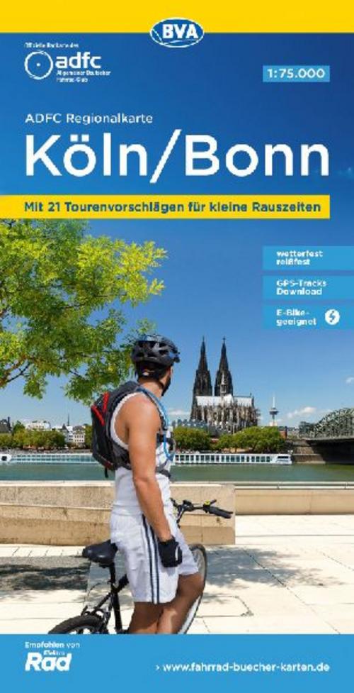 ADFC-Regionalkarte Köln/Bonn 1:75.000, reiß- und wetterfest, GPS-Tracks Download