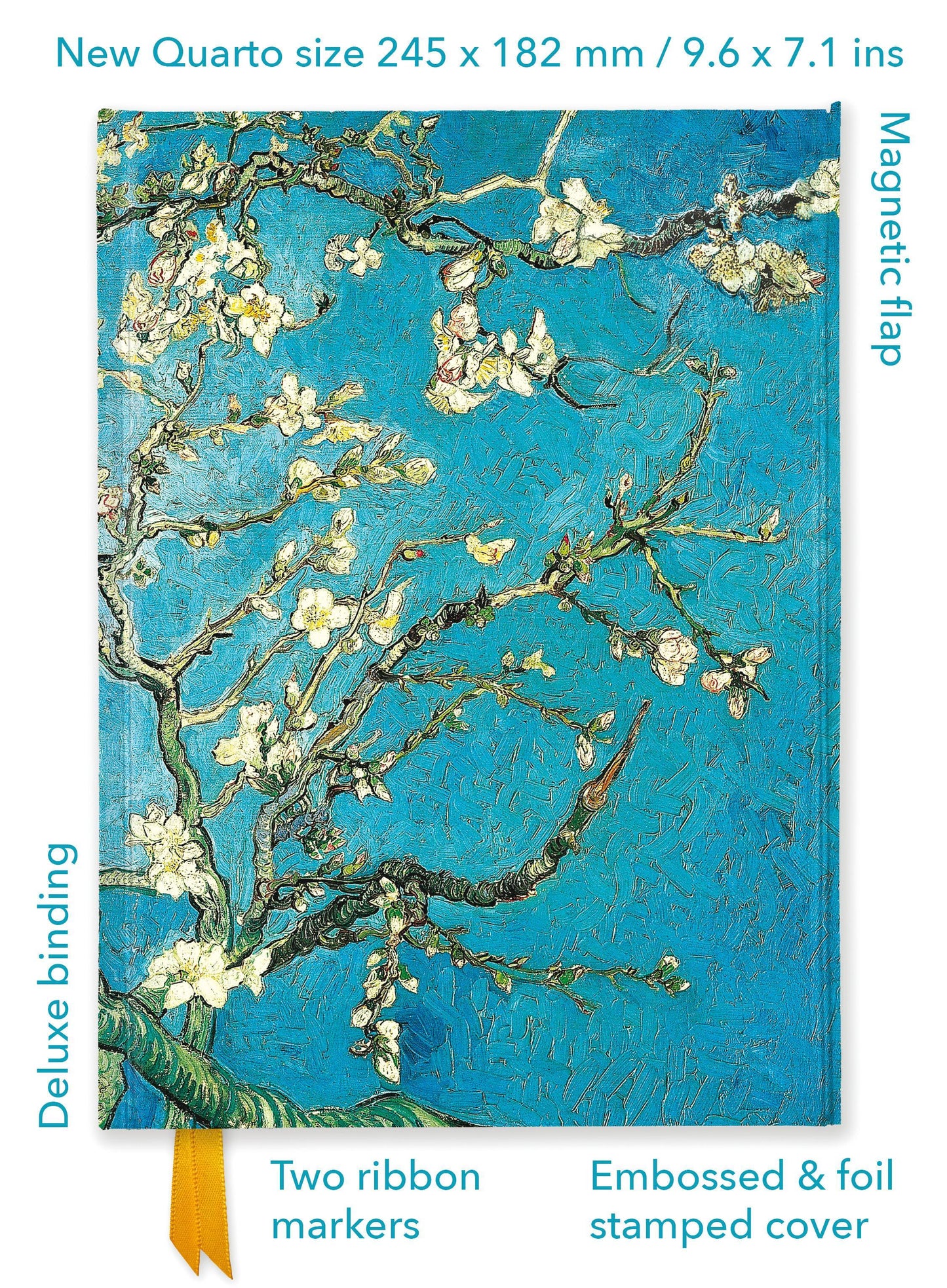 Vincent Van Gogh: Almond Blossom (Foiled Quarto Journal)