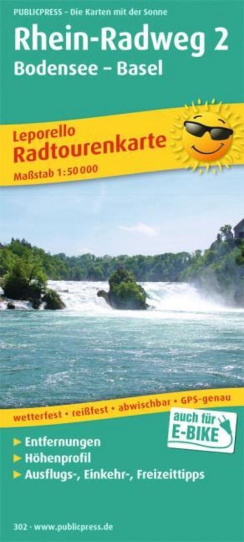 Rhein-Radweg 2, Bodensee - Basel 1 : 50 000
