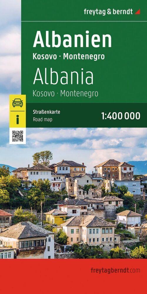 freytag & berndt Straßenkarte Albanien, Kosovo - Montenegro 1:400.000