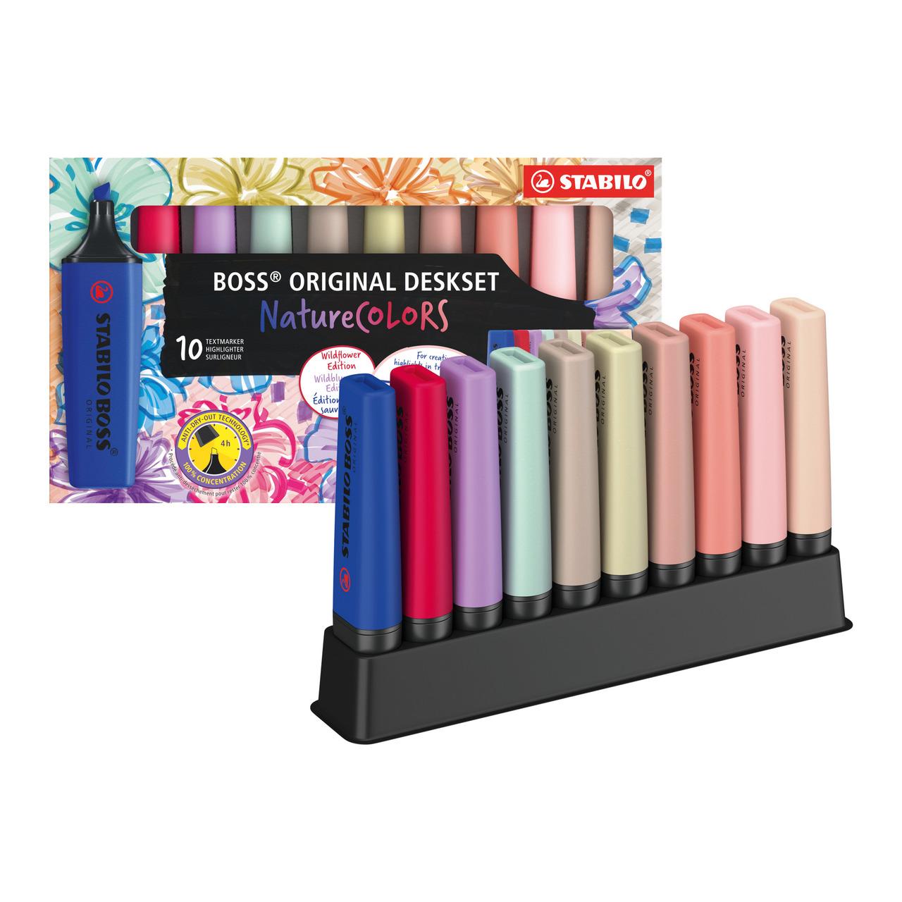 STABILO BOSS Original NatureCOLORS Wildflower 10er Deskset