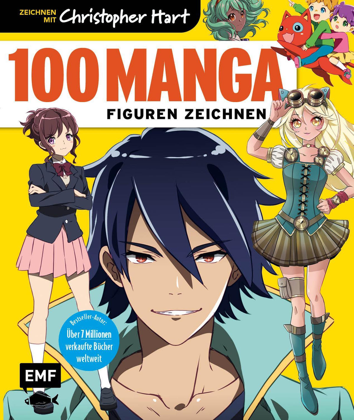 Buchcover: 100 Manga-Figuren zeichnen
