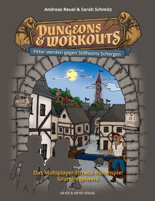 Buchcover: Dungeons & Workouts, Fitter werden gegen Stillheims Schergen