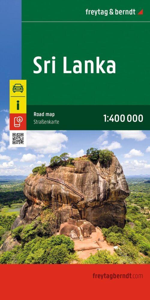 Sri Lanka, Straßenkarte 1:500.000, freytag & berndt