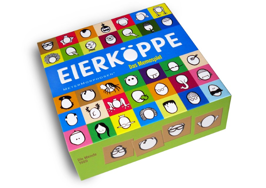 Eierköppe - 64 ausgekochte Typen als Memospiel