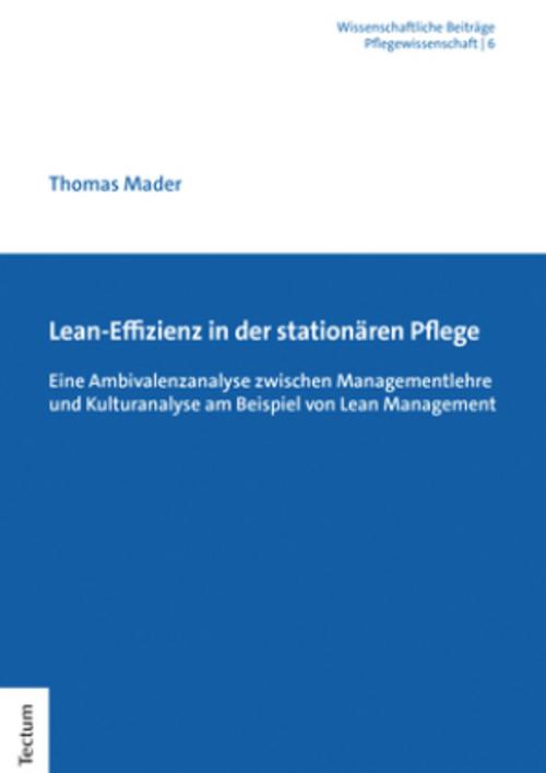 Buchcover: Lean-Effizienz in der stationären Pflege