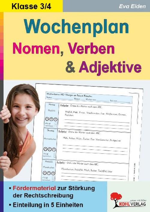 Wochenplan Nomen, Verben & Adjektive