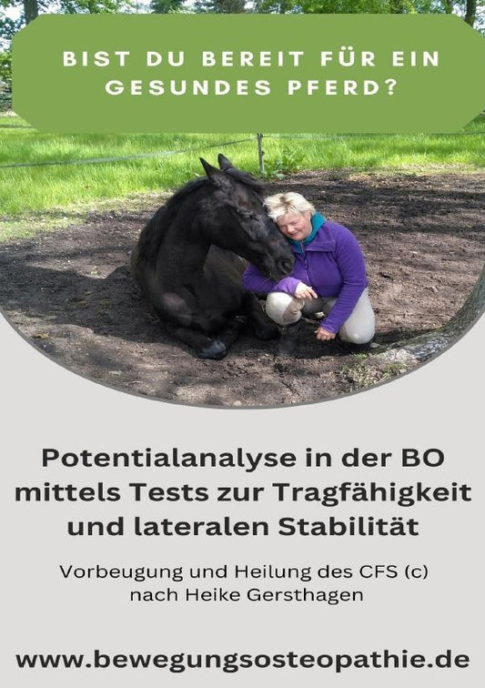 Buchcover: Potentialanalyse in der Bewegungsosteopathie für Pferde
