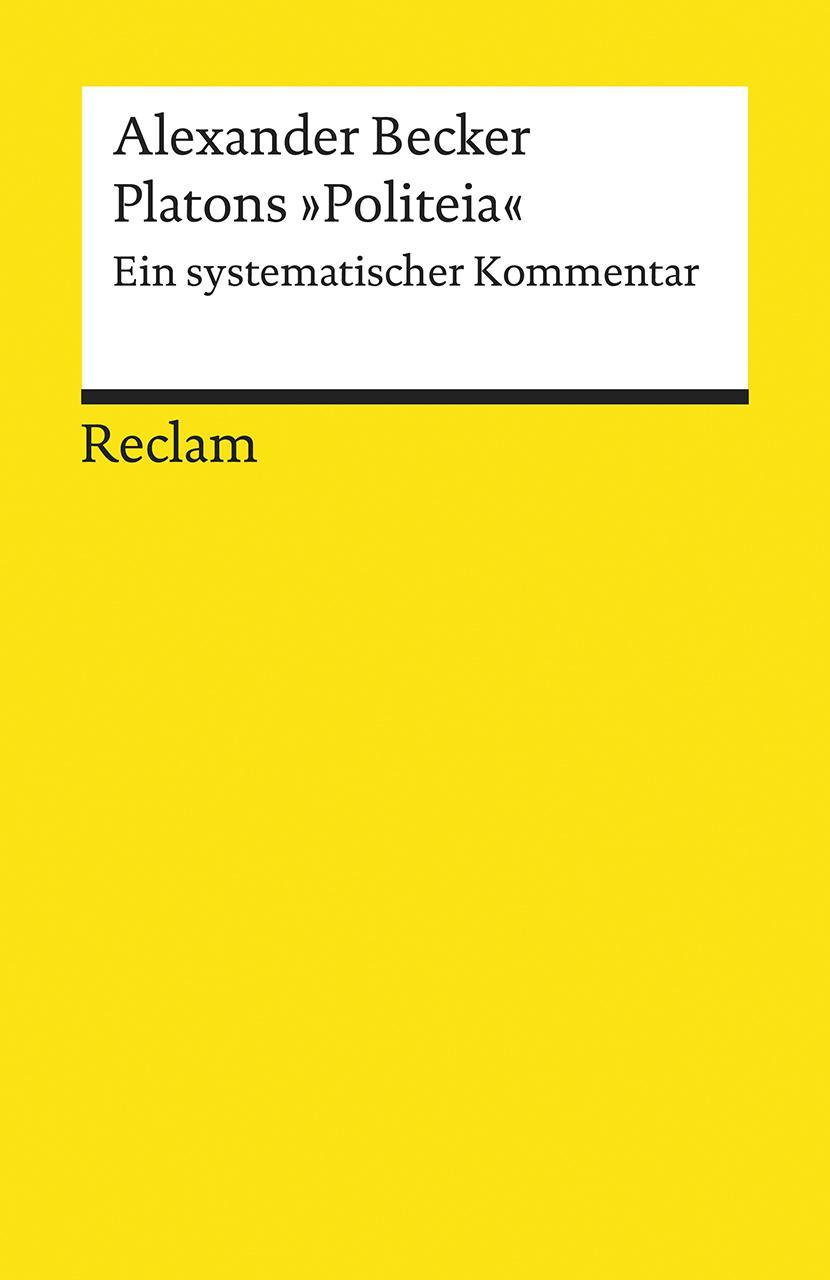 Buchcover: Platons \"Politeia\"