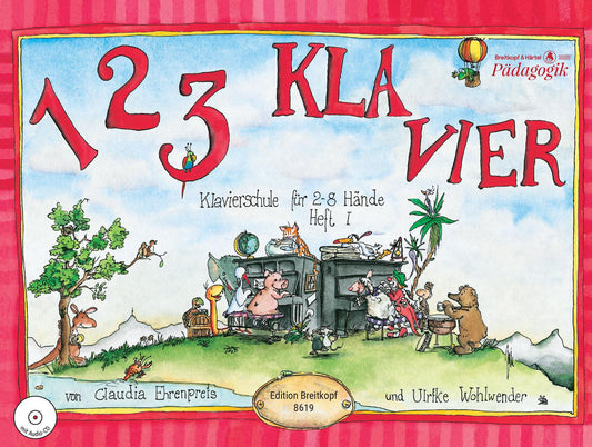 1 2 3 Klavier, m. Audio-CD.H.1