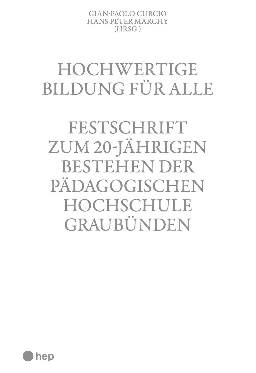 Hochwertige Bildung für alle