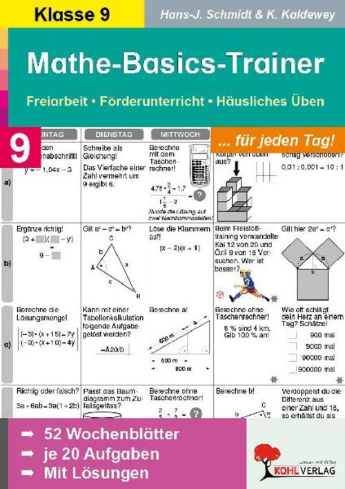 Mathe-Basics-Trainer / 9. Schuljahr Grundlagentraining für jeden Tag!