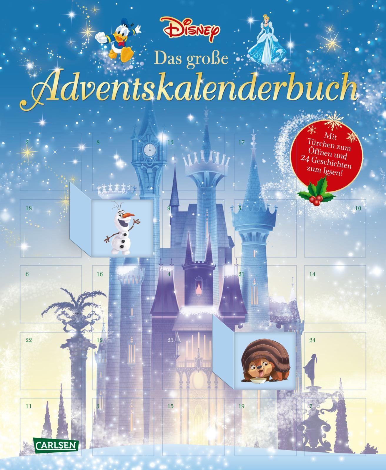 Disney: Das große Disney-Adventskalenderbuch - mit Türchen zum Öffnen