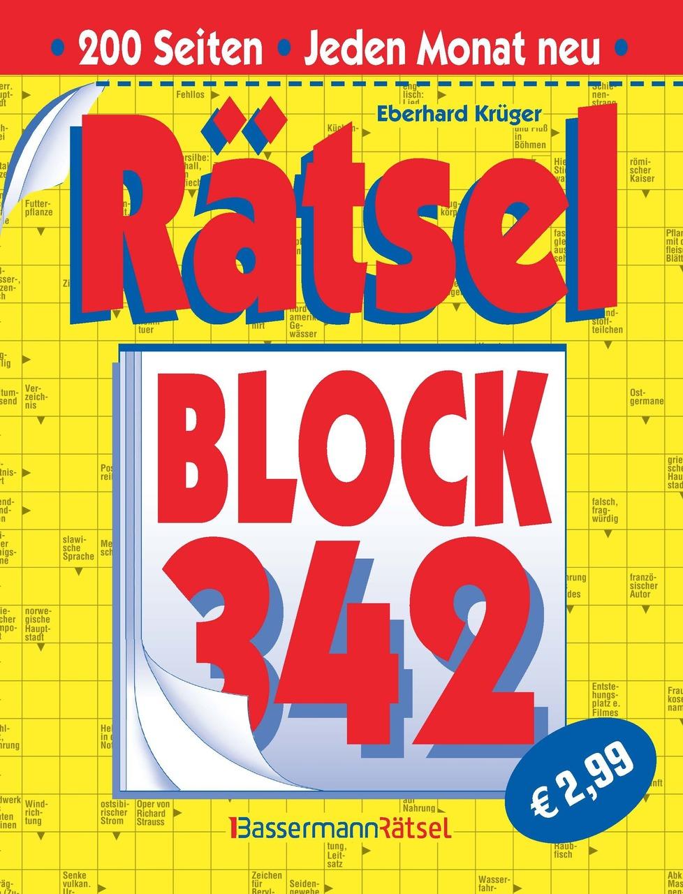 Buchcover: Rätselblock 342 (5 Exemplare à 2,99 EUR)