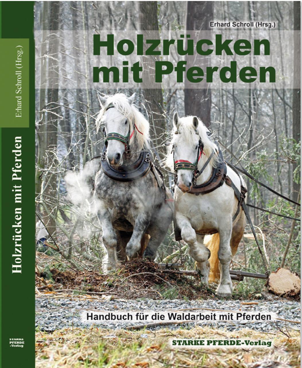 Buchcover: Holzrücken mit Pferden