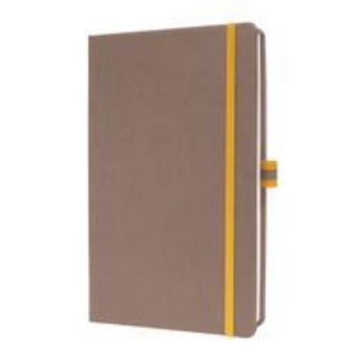 Buchcover: Notizbuch Linescape A5 liniert braun/gelb