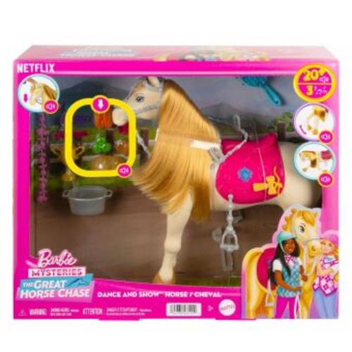 Barbie Mysteries: Das geheimnisvolle Pferdeabenteuer - interaktives Spielzeugpferd mit Geräuschen, Musik und Zubehör