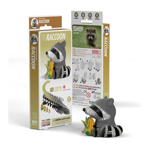 EUGY 3D-Bastelset Waschbär