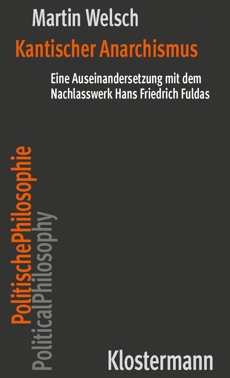Buchcover: Kantischer Anarchismus