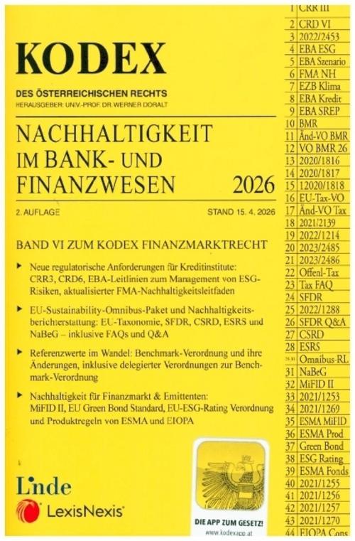 KODEX Nachhaltigkeit im Bank- und Finanzwesen 2026