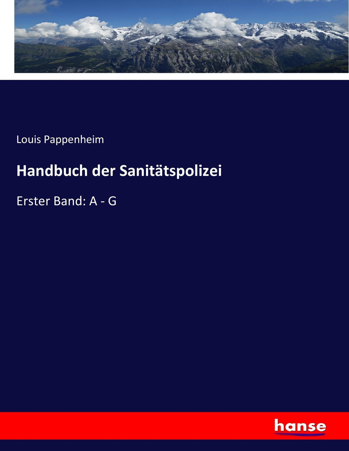 Buchcover: Handbuch der Sanitätspolizei