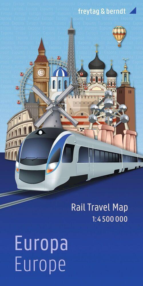 freytag & berndt Rail Travel Map Europa 1:4,5 Mio.