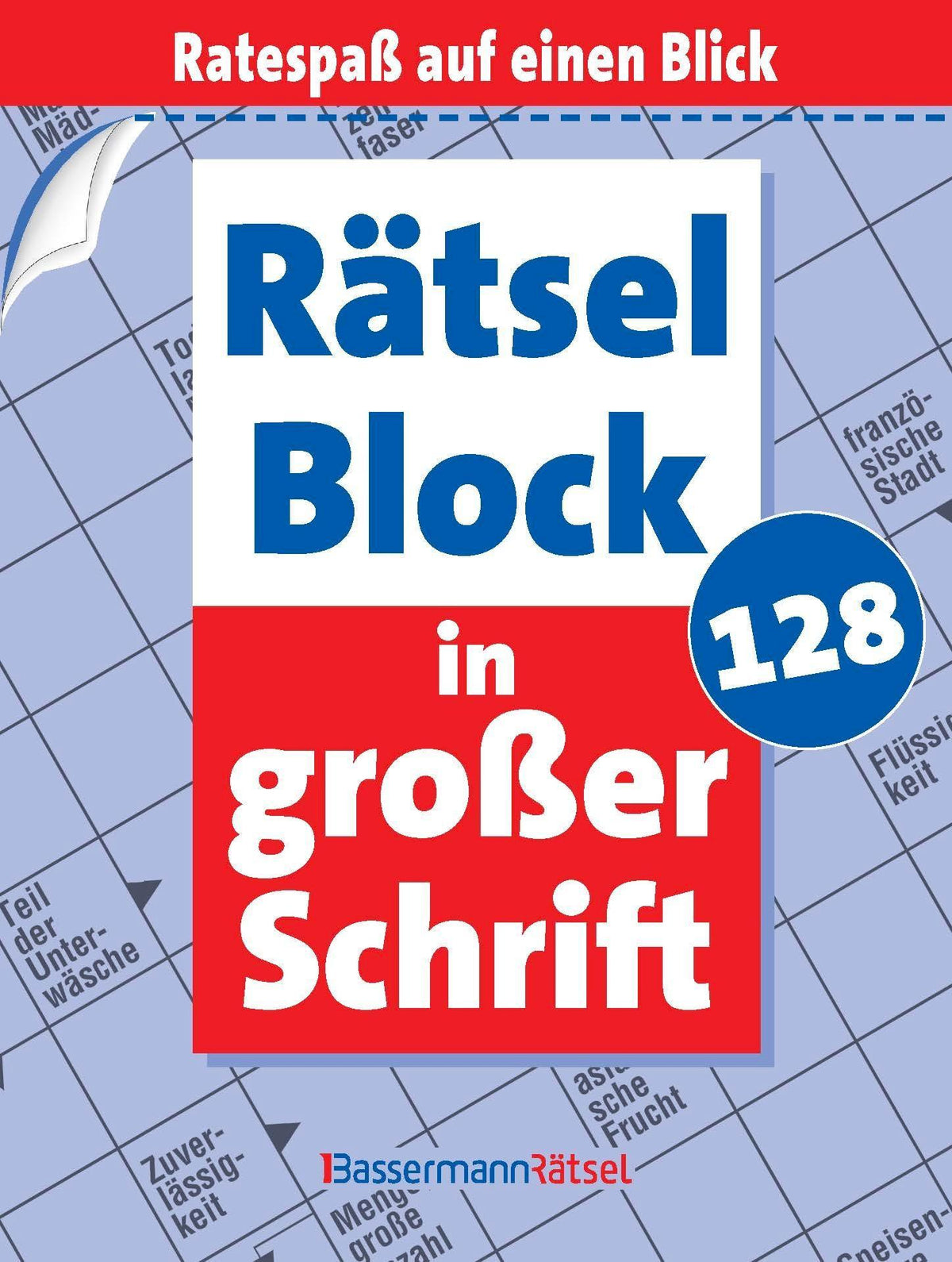 Buchcover: Rätselblock in großer Schrift 128 (5 Exemplare à 2,99 EUR)