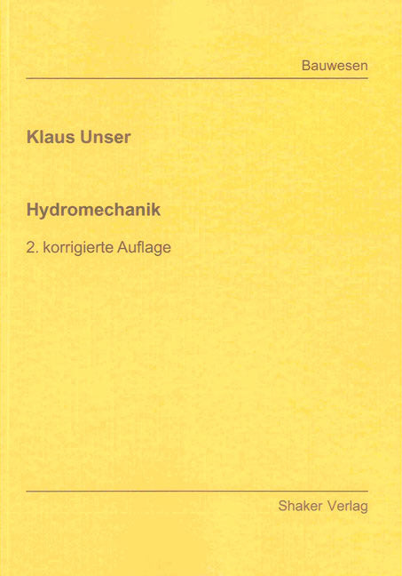 Buchcover: Hydromechanik