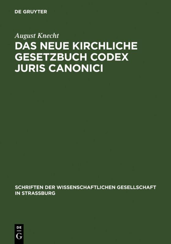 Buchcover: Das neue Kirchliche Gesetzbuch Codex Juris Canonici