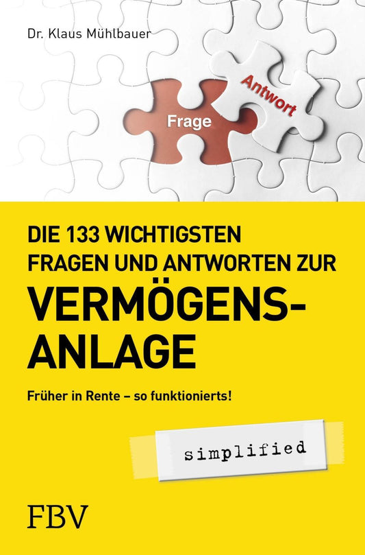 Buchcover: Die 133 wichtigsten Fragen und Antworten zur Vermögensanlage simplified